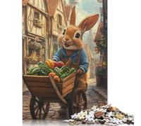 1000 Piece Easter Cute Bunny Jigsaw Puzzlesfor Adults Wooden Puzzle Jigsaws for Adults For Family Fun & Game Night 1000pcs (75x50cm)