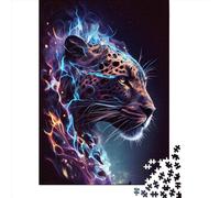 1000 Piece Electrifying Leopard Jigsaw Puzzle for Adult Teenagers Paper Learning Educational Toys 1000pcs (38x26cm)