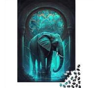 1000 Piece Elephant Mythical World Jigsaw Puzzle for Adult Teenagers Paper Puzzle Christmas Eve Gifts 1000pcs (38x26cm)