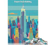 1000 Piece Empire State Building Adult Jigsaw Puzzle Puzzles for Teenagers Gifts Sustainable Puzzle for Adults | Games 1000pcs (75x50cm)