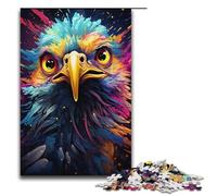 1000 Piece Emu's Colorful Psychedelic Jigsaw for Kids Wooden Puzzles Home Art Decor 1000 PCS(38x26cm)