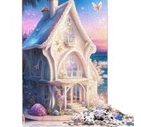 1000 Piece Enchanted Castles Adult Puzzles Wooden Puzzle for Adults Educational Game Challenge Toy 1000pcs (75x50cm)