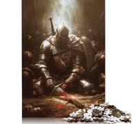 1000 Piece End of The Battle Square Puzzle for Adults Wooden Puzzles Educational Puzzle Family Game 1000pcs (75x50cm)