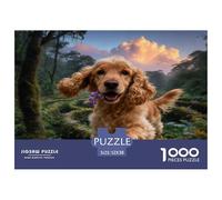 1000 Piece English Cocker Spaniel Jigsaw Puzzle for Adults - A Mindful Challenge, Family Game, Buttress Roots Jigsaws, Home Decoration Gifts 52x38cm/1000pcs