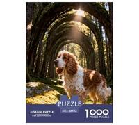 1000 Piece English Cocker Spaniel Jigsaw Puzzle for Adults - Challenging Brain Teaser, Woods Jigsaws, Home Decoration Gifts 52x38cm/1000pcs