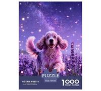 1000 Piece English Cocker Spaniel Jigsaw Puzzle for Adults & Kids - Family Fun, Family Happy Game, Lavender Field Puzzles, Decoration Gifts 70x50cm/1000pcs