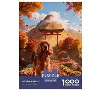1000 Piece English Cocker Spaniel Jigsaw Puzzles for Adults - Family Fun, Educational Toys, Mountain Path Puzzles, Home Decoration Birthday Gifts 52x38cm/1000pcs