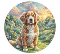 1000 Piece English Springer Spaniel Game Puzzle Great Gift for Adults Challenging Games Home Decoration Brainteasing Cute Animal Jigsaw Puzzle for Adults And Kids 1000pcs (67.5x67.5cm)
