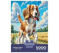 1000 Piece English Springer Spaniel Jigsaw Puzzles for Adults Family Challenge Toys Jigsaw Puzzle Home Decors for Family Decorations 70x50cm/1000pcs