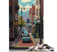 1000 Piece Enschede City Pixel Art Jigsaw Puzzles, for Adults & Wooden Puzzles Educational Games For Kids 1000pcs (75x50cm)