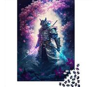 1000 Piece Epic Japanese Samurai Square Puzzles for Adults And Wooden Puzzles Family Activity 1000pcs (75x50cm)