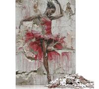 1000 Piece Eroded Ballerina Puzzles for Adults & Wooden Puzzles Educational Puzzle Family Game 1000pcs (75x50cm)