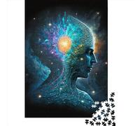 1000 Piece Esoteric Zen Universe Square Puzzle for Adults Wooden Puzzles Educational Puzzle Family Game 1000pcs (75x50cm)