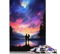 1000 Piece Eternal Starlight Square Puzzles for Adults & Wooden Puzzles Educational Game 1000pcs (75x50cm)