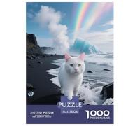 1000 Piece European Shorthair Cat Jigsaw Puzzle for Adults - Challenging Game, Cat Iceland Jigsaws, Home Decoration Unique Gift 38x26cm/1000pcs
