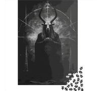 1000 Piece Evil Demonic Baphomet Square Puzzles for Adults & Paper Puzzles Educational Game 38x26cm/1000pcs