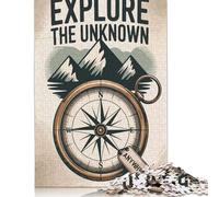 1000 Piece Explore The Unknown Compass Adventure Puzzles for Adults Wooden Puzzles Educational Games For Kids 1000pcs (75x50cm)