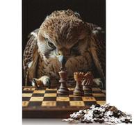 1000 Piece Falcon Chess Square Puzzles for Adults, Paper Puzzles Family Entertainment Toys 38x26cm/1000pcs