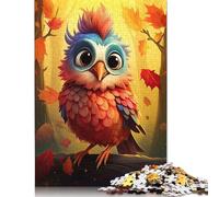 1000 Piece Fall Autumn Bird Square Jigsaw Puzzles for Adults, Wooden Puzzles Learning Educational Toy 1000pcs (75x50cm)