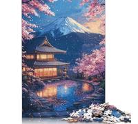 1000 Piece Fantastic Nature Village Creative Square Jigsaw Puzzles for Adults & Wooden Puzzles Stress Relief Puzzle Games And Unique 1000pcs (75x50cm)