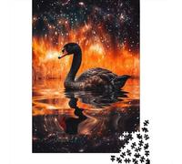 1000 Piece Fantasy Black Swan Jigsaw Puzzles for Adult Teenagers Home Educational Games DIY Toys 1000pcs (75x50cm)