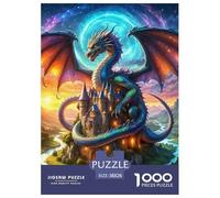 1000 Piece Fantasy Castle Game Puzzle Great Gift for Adults Educational Games Home Decoration Brainteasing Fascinating World Jigsaw Puzzle for Adults 38x26cm/1000pcs