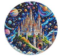 1000 Piece Fantasy Castle Jigsaw Puzzles for Adults Home Decoration Fantasy Castle Floating in Space Puzzles Birthday Gifts 1000pcs (67.5x67.5cm)