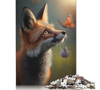 1000 Piece Fantasy Fox Butterfly Jigsaw Puzzle for Adults And Teenager Sustainable Puzzle for Adults | Games 1000pcs (75x50cm)