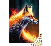 1000 Piece Fantasy Fox Paper Jigsaw Puzzles Adults Teens Jigsaw Large Puzzle Toys Educational Intellectual Decompressing Fun Family Game 1000pcs (38x26cm)