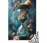 1000 Piece Fantasy Hourglass Puzzle For Adults | Large Jigsaw Puzzle with Premium & Durable Wooden Block Pieces with Precise Interlocking Design 1000pcs (75x50cm)