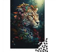 1000 Piece Fantasy Magic Leopard Jigsaw Puzzle for Adult Teenagers Jigsaw Puzzle For Family Fun & Game Night 1000pcs (38x26cm)