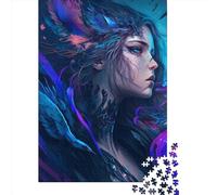 1000 Piece Fantasy Portrait Angel Jigsaw Puzzles for Adult Teenagers Wooden Puzzles Sustainable Puzzle for Adults | Games 1000pcs (75x50cm)