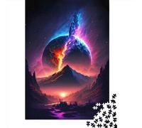 1000 Piece Fantasy_Starlit_Sky Jigsaw Puzzles, for Adults & Paper Puzzles Educational Games For Kids 38x26cm/1000pcs