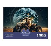 1000 Piece Fantasy Tractor Creative Square Jigsaw Puzzles for Adults And Wooden Puzzles Toy Intellectual Game 1000pcs (75x50cm)