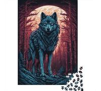 1000 Piece Fantasy Wolf Jigsaw Puzzlesfor Adults Wooden Puzzle Jigsaws for Adults For Family Fun & Game Night 1000pcs (38x26cm)