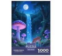1000 Piece Fawn Jigsaw Puzzles for Adults Kids Challenge Toy Family Fun Game Decoration Fawn Dreamy Forest Jigsaws Birthday Gifts 70x50cm/1000pcs