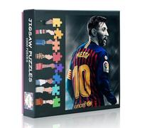 1000 Piece FC Barcelona Jigsaw Puzzle Legendary Back View Wall Art, 6X Ballon d'Or Winner Iconic Camp NOU Moments Collector's Edition Puzzle 27.5x19.7 Inch