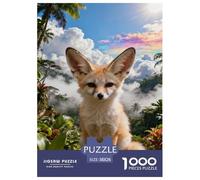 1000 Piece Fennec Fox Jigsaw Puzzle for Adults - Cooperative Play & Educational Activity, Jungle Secret Realm Puzzle, Decoration Unique Gift 38x26cm/1000pcs