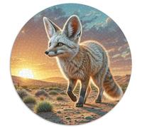 1000 Piece Fennec Fox Jigsaw Puzzles for Adults Gifts Fun Challenging Home Decoration Cute Animal Brainteasing Jigsaw Puzzle for Adults And Kids 1000pcs (67.5x67.5cm)