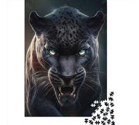 1000 Piece Fiery Panther Square Puzzles for Adults, Wooden Puzzles Family Entertainment Toys 1000pcs (75x50cm)