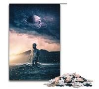 1000 Piece Finding The Light Puzzles Gifts Jigsaw for Adults Christmas Wishlist with Santa Claus for Teenager Age 14 Up 75x50cm