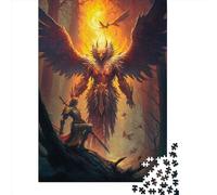 1000 Piece Fire Demon Jigsaw Puzzles for Adults Wooden Puzzle for Adults And Teenager Educational Puzzle 1000pcs (75x50cm)