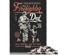 1000 Piece Firefighter Flame Dad Son Jigsaw Puzzlesfor Adults Puzzle Jigsaws for Adults Unique Home Decor And Gifts 1000pcs (75x50cm)