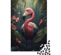 1000 Piece Flamingo In Jungle Style 1 Jigsaw Puzzlesfor Adults Puzzle Jigsaws for Adults Unique Home Decor And Gifts 1000pcs (75x50cm)