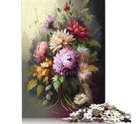 1000 Piece Flower Art Series Style 4 Jigsaw Puzzles for Adults Teenagers Paper Puzzles Family Game for Adults And Teenagers 38x26cm/1000pcs