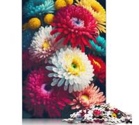 1000 Piece Flowers Mom Chrysanthemum Jigsaw Puzzles for Adults Paper Puzzle Jigsaws for Adults 1000pcs (38x26cm)