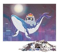 1000 Piece Flying in Moonnight Rita Lin Square Puzzles for Adults & Wooden Puzzles Educational Game 1000pcs (75x50cm)