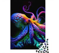 1000 Piece for Adults Colorful Octopus. Jigsaw Puzzles for Adults, Wooden Puzzles Best Gift for Friends And Family 1000pcs (75x50cm)