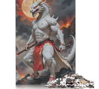 1000 Piece for Adults Dragon Samurai Warrior Jigsaw Puzzles for Adults, Wooden Puzzles Best Gift for Friends And Family 1000pcs (75x50cm)