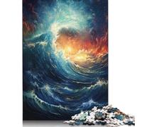 1000 Piece for Adults Evening Wave Jigsaw Puzzles for Adults, Wooden Puzzles Best Gift for Friends And Family 1000pcs (75x50cm)